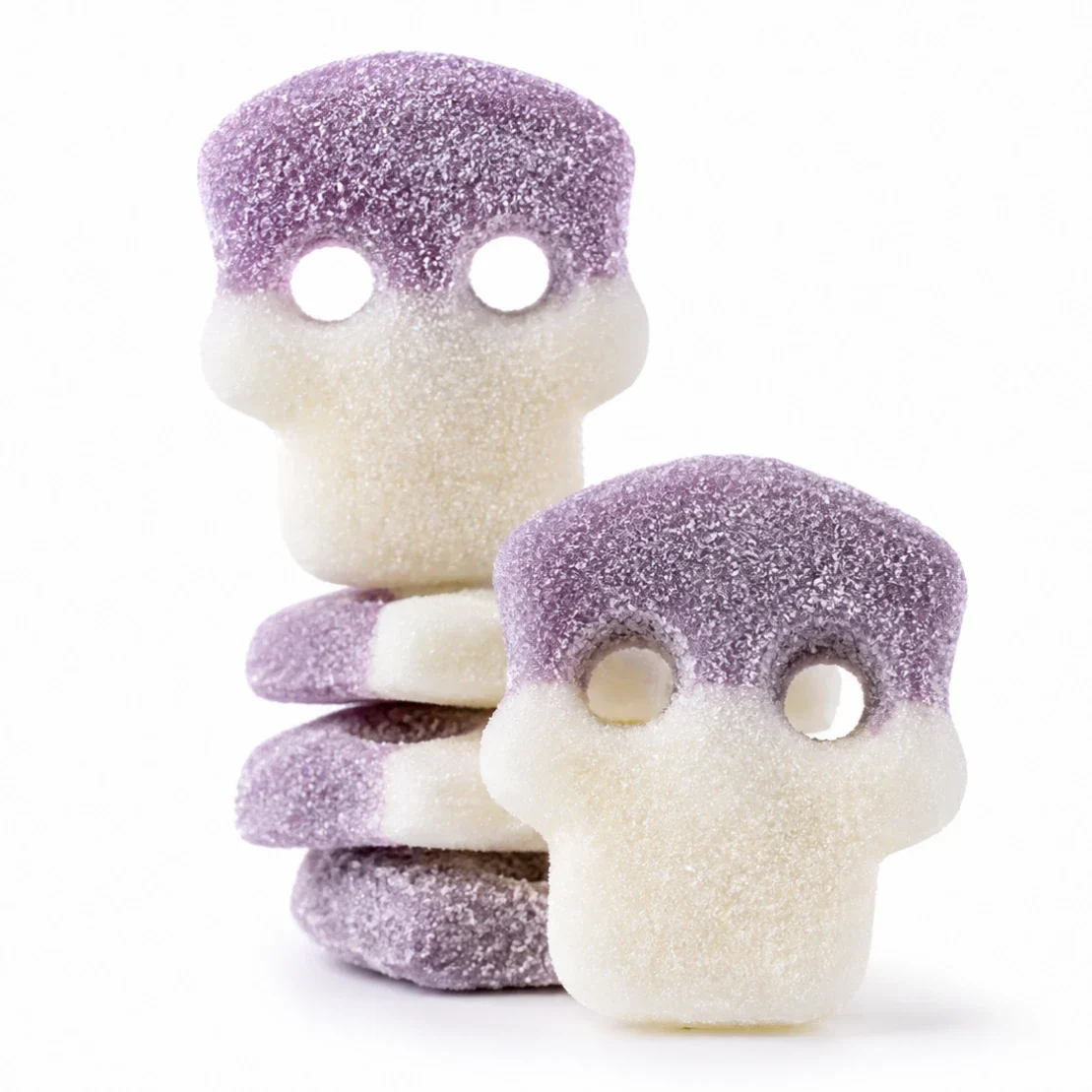 Swedish Sour Grapes Skulls